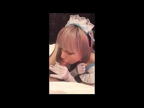 ❤️ Японы шүтээн [маюка], Францын үйлчлэгчийн хувцас, 1-р хэсэг, лосьоноор дарж, хөхрөх Зовх видео манайд ❤
